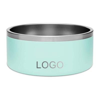 China Viable Wholesale Dog Bowl Stainless Steel Pet Bowl Anti-Slip Bottom Dog Food Container Supplier for sale