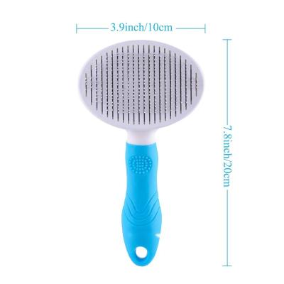 China Factory Wholesale Stocked Custom Static Dog Cat Hair Grooming Comb Pet Hair Remover Pet Cleaning Brush Factory for sale