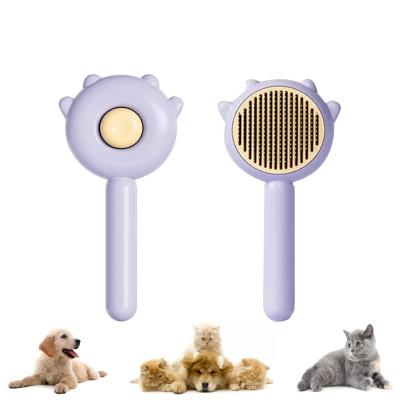 China Factory Stocked Wholesale Custom Dog Cat Hair Grooming Comb Pet Hair Cleaning Brush for sale