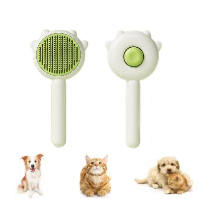 China Wholesale Stocked Custom Dog Cat Hair Grooming Comb Of Cute Factory Pet Hair Cleaning Brush for sale