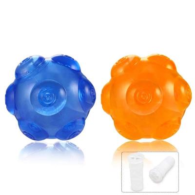 China Viable Dog Squeak Ball, Durable Pet Squeak Chew Toy Balls Rubber Bouncy For Dog for sale