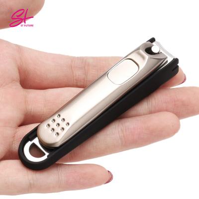 China Single Package Finger Nail Clipper Tools Household Anti-splash Nail Clipper Stainless Steel Adult Portable Nail Clippers Large for sale