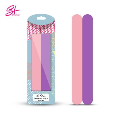 China Custom 80/100 Logo Printed Portable Nail File Abrasive Finger Kit Wholesale Personalized Future Manicure Set Beauty Nail Tools Goods t for sale