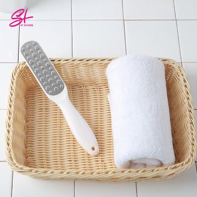 China Foot Exfoliate Professional Beauty Foot Care Tool Stainless Steel Double Sided Dead Food Skin Remover Callus Pedicure Foot File for sale