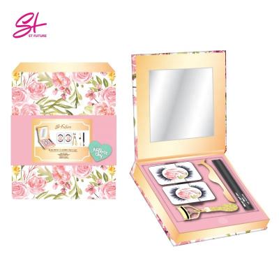 China Mother's Day Gift Set Liquid Liner Pen Magnetic Lashes Gift Box Future Mother St Makeup Magnetic Eyelash Curler Tool for sale