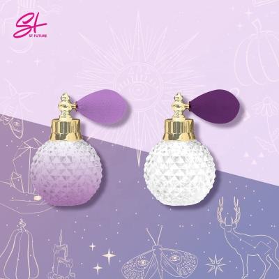 China Party Season Series Gift Set St Future Lady Special Perfume Packaging Lilac Round Spherical Perfume Glass Bollte Costom Gift Set for sale