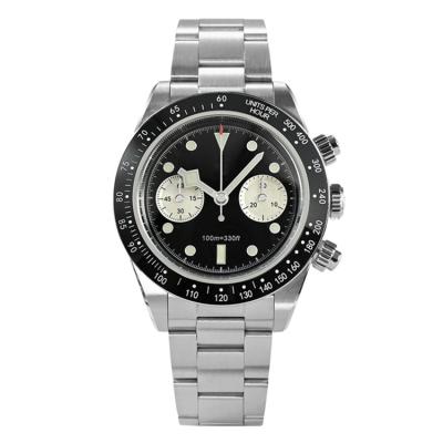 China Automatic Chronograph Luxury Full Stainless Steel Seagull Movement Mechanical Watch for sale