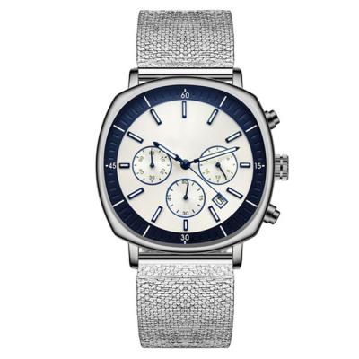 China Chronograph Minimalist Three Eyes Chronograph Men Wrist Watch Seagull Automatic Movement Watch for sale