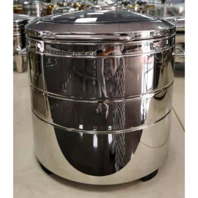 China Hotel Restaurant Hot Selling High Quality Commercial Buffet Around Luxury Round Insulation Soup Pot Glass Stove for sale