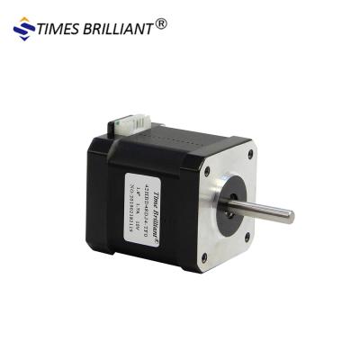 China 24v Nema17 1.8degree 0.52Nm Micro Stepper Motor 42HBD48BJ4-TF0 for sale