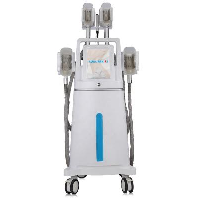 China Weight Loss Cavitation Ultrasonic Cryolipolysis Vertical Slimming Fat Freezing Machine With 4 Handles Working At The Same Time for sale