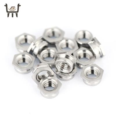 China Durable Stainless Steel Hexagon Head Flush Nut Fastener Self Lapping Flush Rivet Nuts Use For Full Flush In Sheets for sale