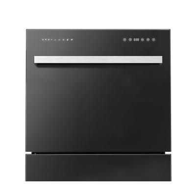 China Traditional built in dishwasher, 8 place settings, sanitize option with ultrasonic dishwasher for low water consumption and quiet operation for sale