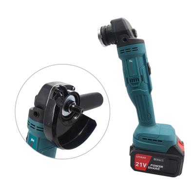 China Large Structural Grinding for Cleaning or Hewing Guang Chen Electric Cordless Angle Grinder with Two Battery Power Angle Grinder for sale