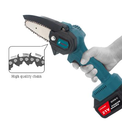 China Guang Chen Electric Chainsaw Household Mini Small Single Cylinder Lithium Battery Cordless Electric Log Saw Handheld Outdoor Orchard Pruning for sale