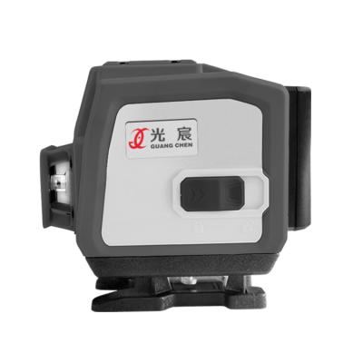 China Guang Chen Lazer Level Green Beam Laser Cross 12 Line Self Leveling 360 Degree Construction 3d Auto Level Rotary Laser Tool 24*19*16.5 for sale