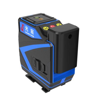 China Guang Chen Hot Sale 3D Lines 12 Level Land Nivel Rotary Green Laser Self Leveling With Long Battery Life 24*22*16 for sale