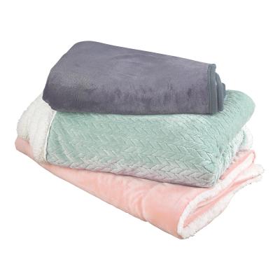 China New Fashion Anti-pilling Hotsale Custom Fleece Velvet Flannel Throw Blanket For Winter for sale