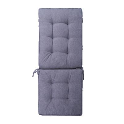 China Waterproof Super Soft Indoor Outdoor Foldable Gray Back Support Chair Cushion for sale