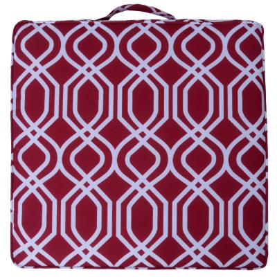 China Latest Waterproof Home Textiles Postmodern Waterproof Square Digital Printing Outdoor Seat Pad for sale