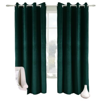 China Blackout furniture high quality 100% luxury polyester velvet fabric curtain bedroom for living room bedroom for sale