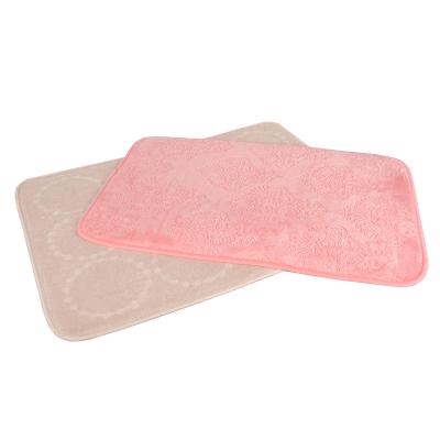 China Latest Home Textiles Water Washable Anti-slip Absorbent Memory Foam Shower Bathroom Quick Dry Bath Mat for sale