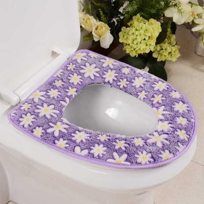 China Portable And Washable Reusable Toilet Seat Cover Soft Touch Toilet Seat Cushion Print Reusable Toilet Seat Cover for sale