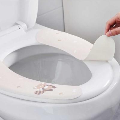 China Universal Hot Sale Cloth Toilet Seat Comfortable Disposable Sticky Sticky Hood Pads Viable/Adhesive Pad for Toilet Seat for sale