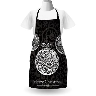 China Promotional Good Quality Waterproof Apron Design Style Reusable Christmas Christmas Kitchen for sale