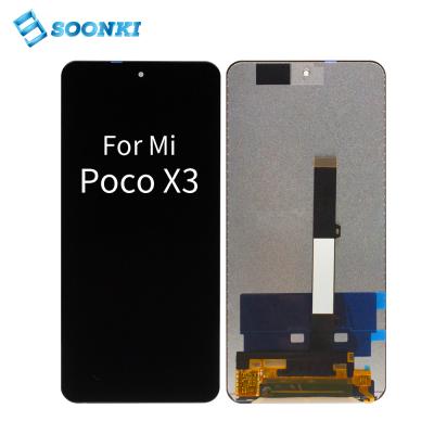 China Replace faulty screen mobile lcd screen digitizer for xiaomi oled display poco x3 screen tft for xiaomi poco x3 lcd ekran for sale