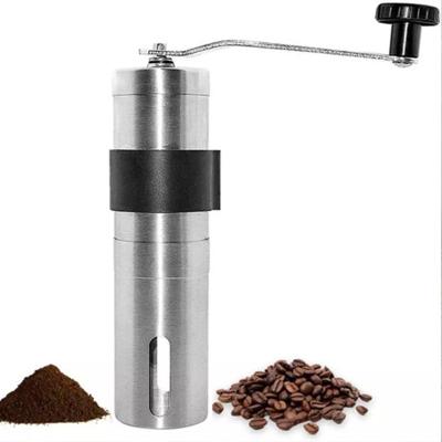 China Wholesale Black PORTABLE Ceramic Conical Burr Private Label Brush Portable Coffee Grinder Manual Coffee Grinder for sale