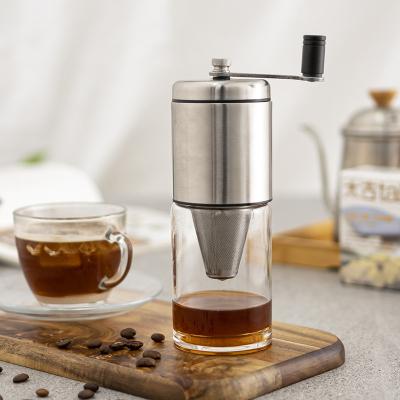 China New Design Commercial+Portable Burr Mill Espresso High Hardness Portable Stainless Steel Kitchen Manual Coffee Grinder for sale