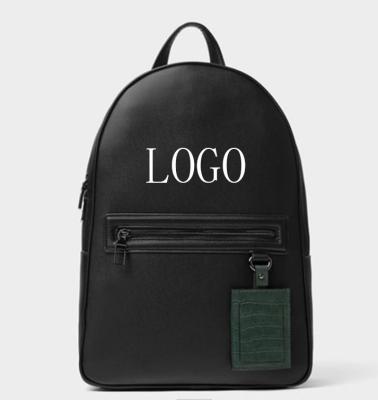 China Privated Label Luxury Soft Leather Business Waterproof Vegan Waterproof Bagpack Travel Backpack For Men Custom Logo for sale