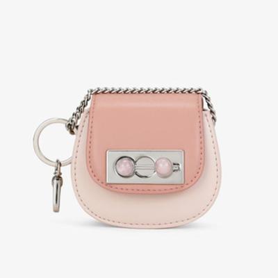 China 2019 fashion elegant wholesale metal chain semi-precious stone ladies shoulder coin cases for sale