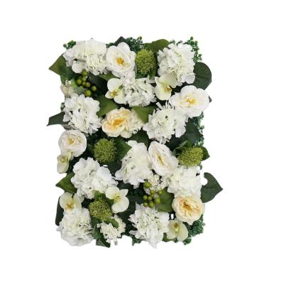 China Exclusively Handcrafted Flower Wall Fabric Flower Wall Wedding Decor Flower Wall Background for sale