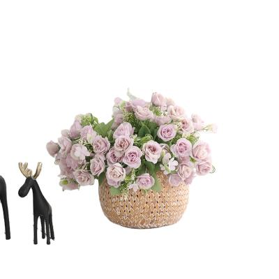 China Rose Flowers Artificial Flowers Decor high quality exclusively Handcrafted flowers artificial decoration for sale