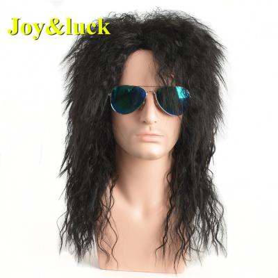 China Wholesale High Quality Male Curly Afro Kinky Curly Hair Wig For Man Natural Curly Curly Long Human Hair Afro Wigs Synthetic Wigs for sale