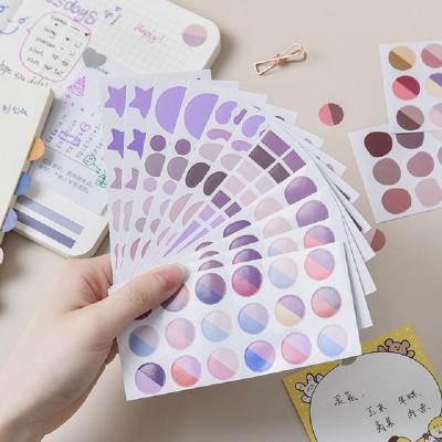 China 12 Barcode Sheets / DIY Stickers Manual Scrapbooking Decoration Party Gift Decor Colorful Paper Baking Label Package Seal for sale