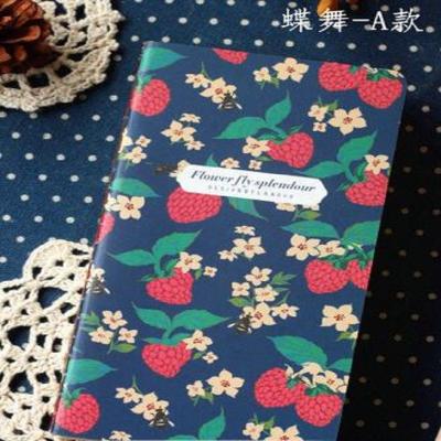 China Retro Hardcover Book Classic Popular Vintage Flower Notebook Inside Costumized Cheap Traveler's Notebook for sale