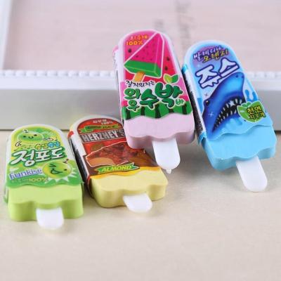 China 3D Assembly/Eco-friendly/Cute/Novelty/Manual/New Professional Eraser Maker Ice Cream Pencil Eraser Fancy High Quality Rubber for sale