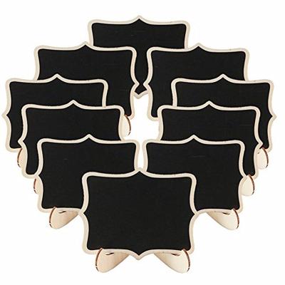 China Mini Party Suppies Lace Shape Wood Chalkboard Decoration To Wedding Message Table For Birthday Party Cute Wood Crafts for sale