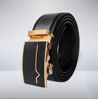 China 2021 All-match men's belt men's automatic buckle leather belt cowhide casual pure pants new belt young fashionable students for sale