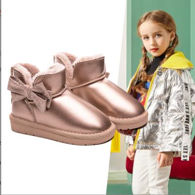 China Hot Children's Snow Boots Girls Boots 2021 New Winter Girls Plus Velvet Princess Baby Cotton Thick Warm Boots for sale