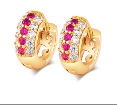 China Fashion Trendy Korean Stud Earrings Exquisite Popular Zircon Ear Studs Earrings for sale