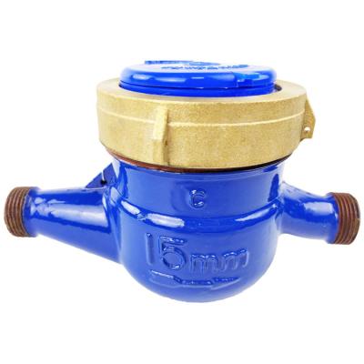 China Multi Dial Rotary Piston Cast Iron Jet Wet Dry Water Meter for sale