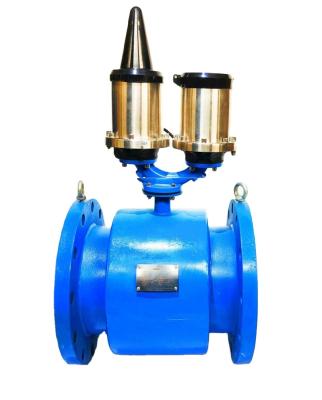 China Measure Velocity and Flow of GPRS Water Electromagnetic Flow Meter Battery Operated High Configuration Flow Meter for sale