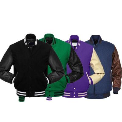 China Wholesale Hot Sale OEM Men's Blank Cropped Custom College Jackets QUICK DRY for sale