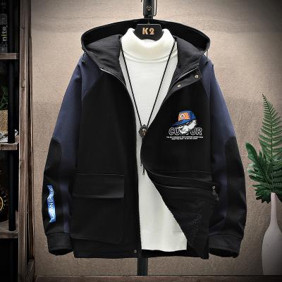 China Plus Size Hip Hop Anorak Jacket, Men's Casual Hood With Print Coats, Leisure Fashion for sale