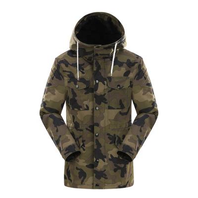 China Viable Hot Selling Product Camouflage Polyester Jacket Winter Light Long Outdoor Jackets For Men for sale