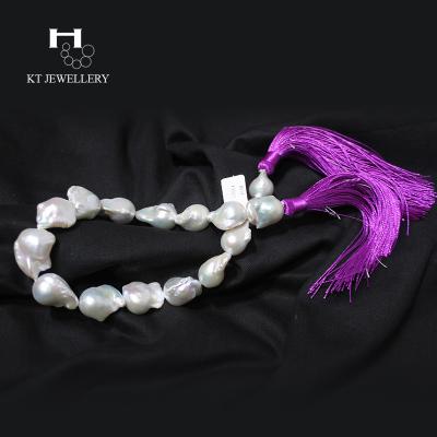 China Classic 15Mm Up White Baroque Freshwater Pearl Necklace Jewelry for sale